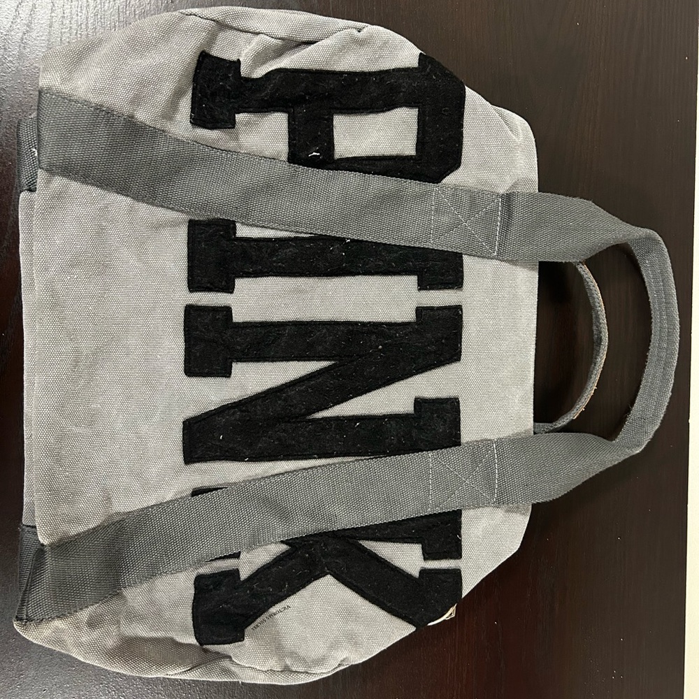 Pink duffle bag